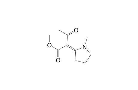 Butanoic acid, 2-(1-methyl-2-pyrrolidinylidene)-3-oxo-, methyl ester