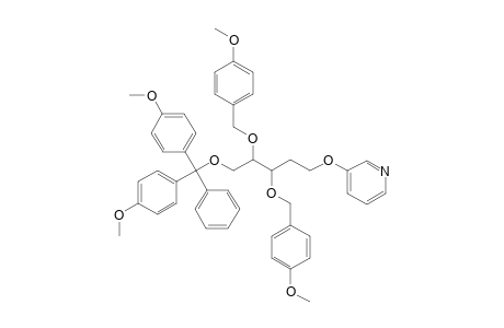 2-deoxy-3,4-bis-O-(4-methoxybenzyl)-5-O-(4,4'-dimethoxytrityl)-1-(3-pyridyl)-D-altro-ribitol