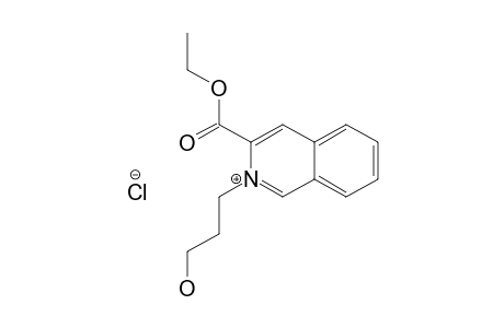 3-ETHOXYCARBONYL-2-(3-HYDROXYPROPYL)-ISOQUINOLINIUM-CHLORIDE