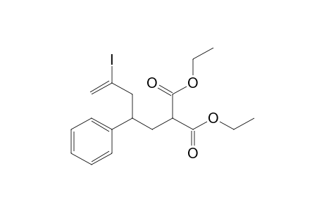 Diethyl 2-(4-iodo-2-phenylpent-4-en-1-yl)malonate