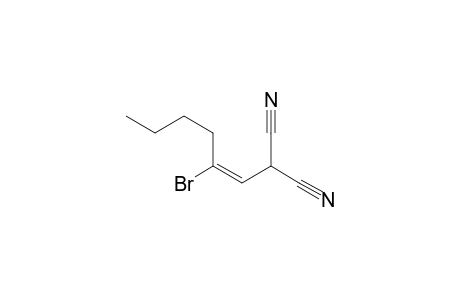 (E)-3-Bromo-2-heptene-1,1-dicarbonitrile