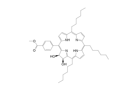 5,10,15-Trihexyl-17,18-dihydroxy-20-(4-methoxycarbonylphenyl)-17,18-chlorin