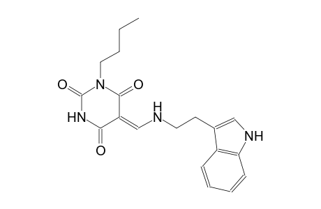(5Z)-1-butyl-5-({[2-(1H-indol-3-yl)ethyl]amino}methylene)-2,4,6(1H,3H,5H)-pyrimidinetrione
