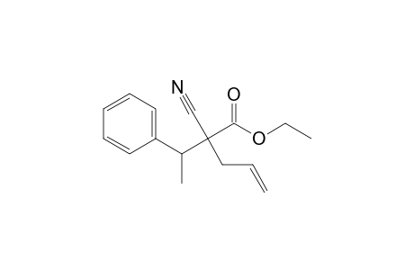 Ethyl 2-cyano-2-(1'-phenylethyl)pent-4-enoate