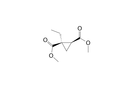 1,2-Cyclopropanedicarboxylic acid, 1-ethyl-, dimethyl ester, cis-