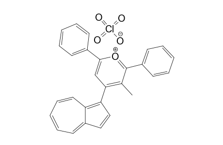 4-(AZULEN-1-YL)-2,6-DIPHENYL-3-METHYL-PYRANYLIUM-PERCHLORATE;(RN=X=H,R=ME)