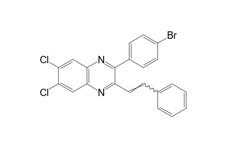 3-(p-bromophenyl)-6,7-dichloro-2-styrylquinoxaline