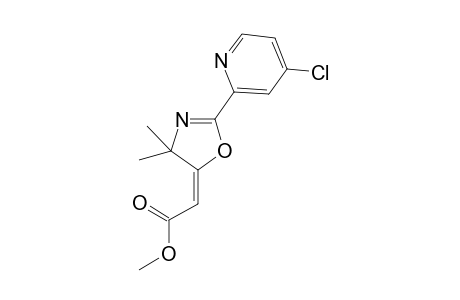 (2E)-2-[2-(4-chloro-2-pyridinyl)-4,4-dimethyl-5-oxazolylidene]acetic acid methyl ester