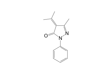 5-methyl-2-phenyl-4-propan-2-ylidenepyrazol-3-one