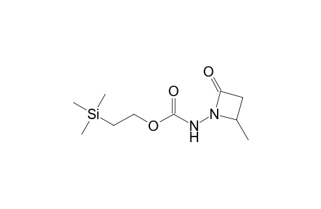 Carbamic acid, (2-methyl-4-oxo-1-azetidinyl)-, 2-(trimethylsilyl)ethyl ester, (.+-.)-