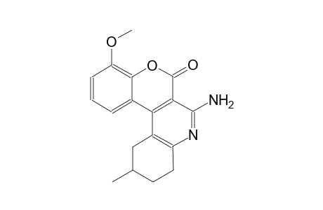 7-amino-4-methoxy-11-methyl-9,10,11,12-tetrahydro-6H-chromeno[3,4-c]quinolin-6-one
