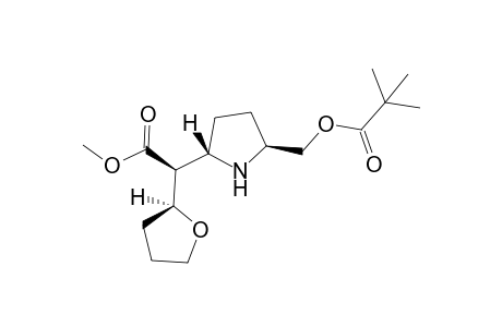 [(2S,5S)-5-[(1S)-2-methoxy-2-oxidanylidene-1-[(2S)-oxolan-2-yl]ethyl]pyrrolidin-2-yl]methyl 2,2-dimethylpropanoate