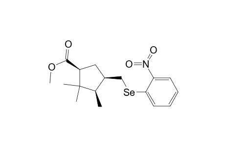 Cyclopentanecarboxylic acid, 2,2,3-trimethyl-4-[[(2-nitrophenyl)seleno]methyl]-, methyl ester, [1S-(1.alpha.,3.alpha.,4.beta.)]-