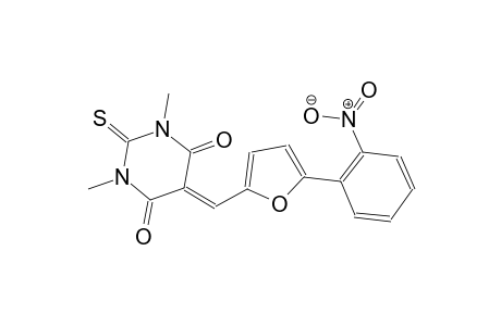 1,3-dimethyl-5-{[5-(2-nitrophenyl)-2-furyl]methylene}-2-thioxodihydro-4,6(1H,5H)-pyrimidinedione