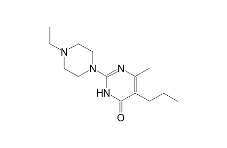 2-(4-ethyl-1-piperazinyl)-6-methyl-5-propyl-4(3H)-pyrimidinone