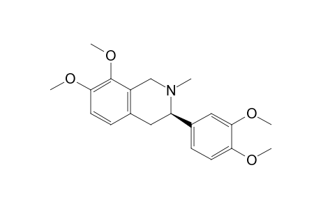 (3R)-3-(3,4-Dimethoxyphenyl)-7,8-dimethoxy-2-methyl-1,2,3,4-tetrahydroisoquinoline