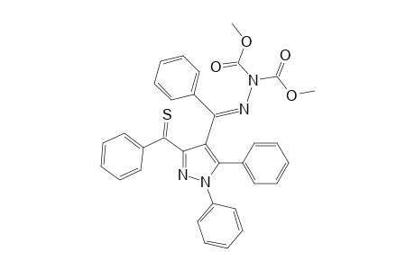 1,1-Hydrazinedicarboxylic acid, 2-[[1,5-diphenyl-3-(phenylthioxomethyl)-1H-pyrazol-4-yl]phenylmethylene]-, dimethyl ester