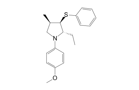 (2S,3R,4R)-2-ethyl-1-(4-methoxyphenyl)-4-methyl-3-(phenylthio)pyrrolidine