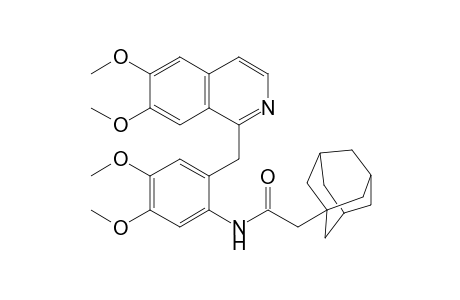 2-(1-adamantyl)-N-[2-[(6,7-dimethoxy-1-isoquinolyl)methyl]-4,5-dimethoxy-phenyl]acetamide