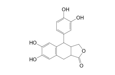 6,7-dihydroxy-4-(3,4-dihydroxyphenyl)-3a,4,9,9a-tetrahydronaphtho[2,3-c]furan-1(3H)-one