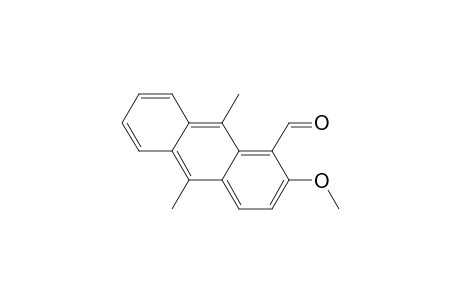 2-Methoxy-9,10-dimethyl-1-anthracenecarboxaldehyde