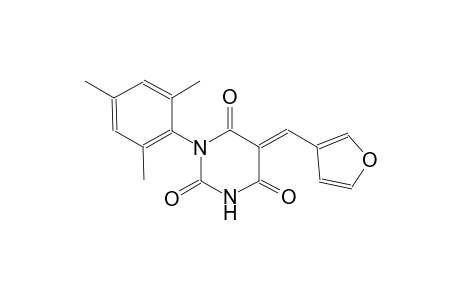 (5E)-5-(3-furylmethylene)-1-mesityl-2,4,6(1H,3H,5H)-pyrimidinetrione