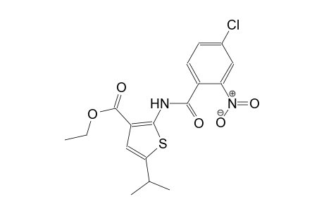 ethyl 2-[(4-chloro-2-nitrobenzoyl)amino]-5-isopropyl-3-thiophenecarboxylate