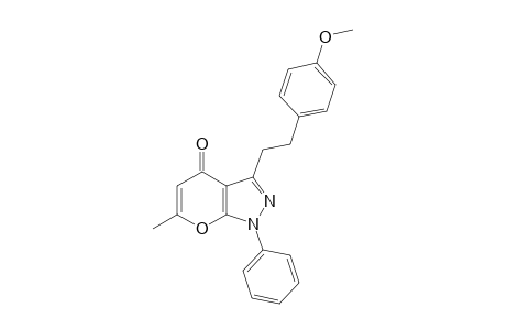 6-Methylpyrano[2,3-c]-3-(4'-methoxyphenethyl)-1-phenylpyrazol-4(1H)-one