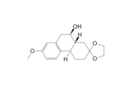 (4a'R*,10'R*,10a'R*)-10'-Hydroxy-7'-methoxy-3',4',4a',9',10',10a'-hexahydrospiro[1,3-dioxolane-2,2'(1'H)-phenanthrene]