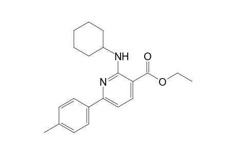 2-(cyclohexylamino)-6-(4-methylphenyl)-3-pyridinecarboxylic acid ethyl ester