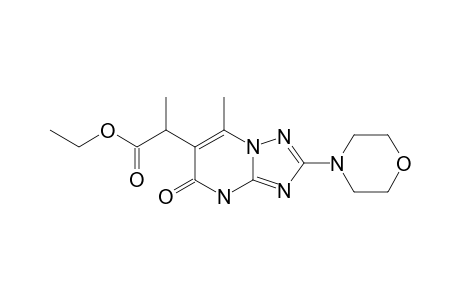 6-(1-ETHOXYCARBONYLETHYL)-5-METHYL-2-MORPHOLINO-1,2,4-TRIAZOLO-[1,5-A]-PYRIMIDIN-7(8H)-ONE