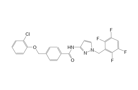 4-[(2-chlorophenoxy)methyl]-N-[1-(2,3,5,6-tetrafluorobenzyl)-1H-pyrazol-3-yl]benzamide