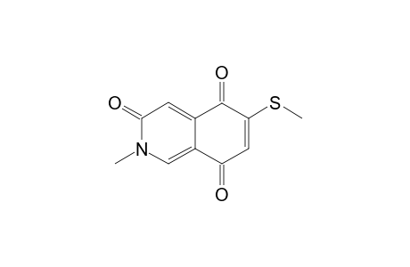 2-METHYL-6-METHYLTHIO-ISOQUINOLINE-3,5,8-(2H)-TRIONE