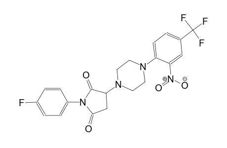 1-(4-fluorophenyl)-3-{4-[2-nitro-4-(trifluoromethyl)phenyl]-1-piperazinyl}-2,5-pyrrolidinedione