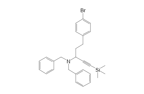 N,N-Dibenzyl-5-(4-bromophenyl)-1-(trimethylsilyl)-1-pentyn-3-amine