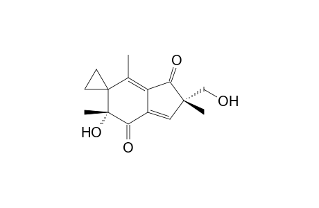 (2'S,5'R)-2'-(hydroxymethyl)-2',5',7'-trimethyl-5'-oxidanyl-spiro[cyclopropane-1,6'-indene]-1',4'-dione