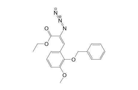 2-Propenoic acid, 2-azido-3-[3-methoxy-2-(phenylmethoxy)phenyl]-, ethyl ester