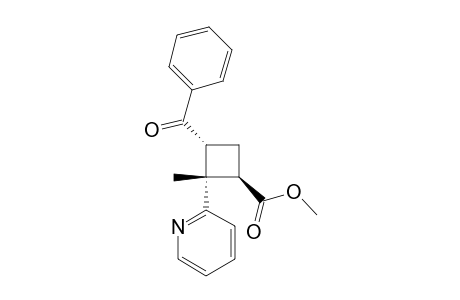 4.alpha.-Benzoyl-2.beta.-methoxycarbonyl-1.beta.-methyl-1.alpha.-(2-pyridyl)cyclobutane