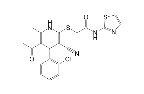 acetamide, 2-[[5-acetyl-4-(2-chlorophenyl)-3-cyano-1,4-dihydro-6-methyl-2-pyridinyl]thio]-N-(2-thiazolyl)-