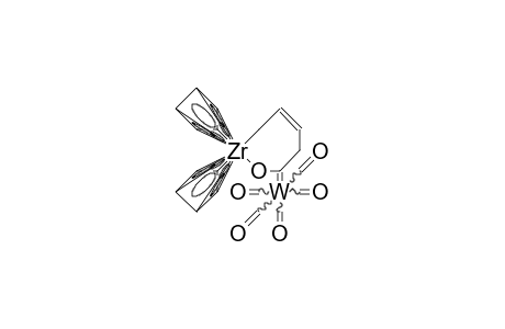 Dicyclopentadienyl-1-zirconyloxy-pentenylidene-tungsten pentacarbonyl