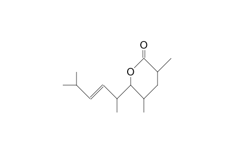 cis-2,4-Dimethyl-trans-5-(1,4-dimethyl-trans-2-penten-1-yl)-5-hydroxy-pentanoic acid, lactone