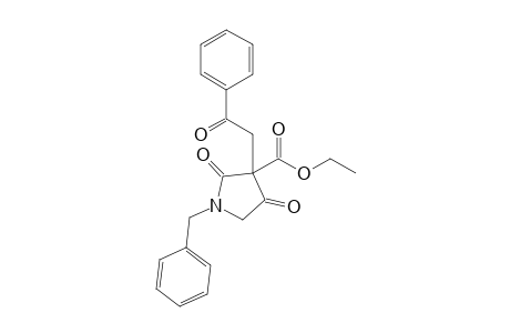 1-Benzyl-2,4-diketo-3-phenacyl-pyrrolidine-3-carboxylic acid ethyl ester