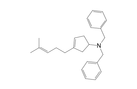 3-(4-Methylpent-3-enyl)-N,N-bis(phenylmethyl)-1-cyclopent-3-enamine