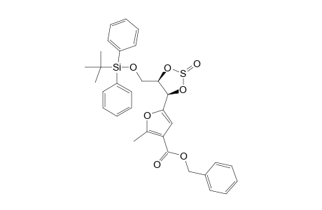 BENZYL-5-(3-O-TERT.-BUTYLDIPHENYLSILYL-1,2-DI-O-SULFINYL-D-ERYTHRO-1,2,3-TRIHYDROXYPROP-1-YL)-2-METHYLFURAN-3-CARBOXYLATE;MAJOR-STEREOISOME