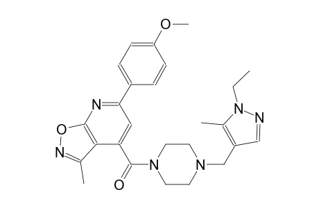 isoxazolo[5,4-b]pyridine, 4-[[4-[(1-ethyl-5-methyl-1H-pyrazol-4-yl)methyl]-1-piperazinyl]carbonyl]-6-(4-methoxyphenyl)-3-methyl-