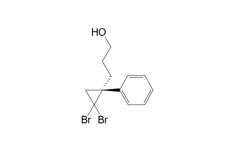 (S)-3-(2',2'-Dibromo-1'-phenylcyclopropyl)propan-1-ol