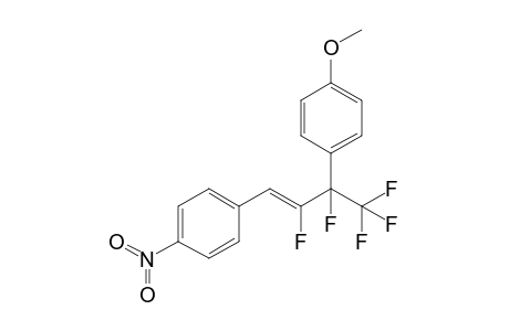 4,4,4,3,2-Pentafluoro-3-(4-methoxyphenyl)-1-(4-nitrophenyl)but-1-ene