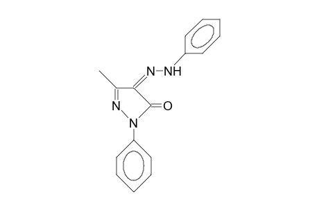 3-Methyl-1-phenyl-pyrazole-4,5(4H,5H)-dione 4-phenyl-hydrazone