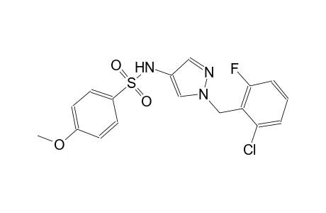 N-[1-(2-chloro-6-fluorobenzyl)-1H-pyrazol-4-yl]-4-methoxybenzenesulfonamide