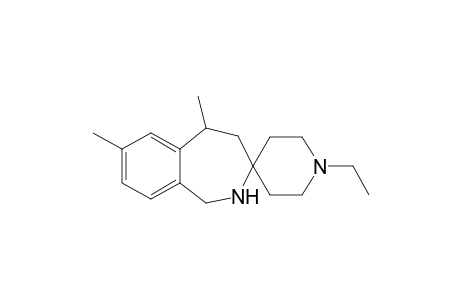 1'-ethyl-5,7-dimethyl-spiro[1,2,4,5-tetrahydro-2-benzazepine-3,4'-piperidine]